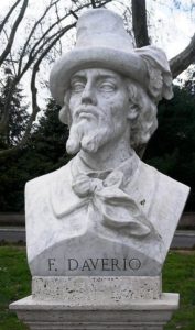 Il busto di Francesco Daverio al Gianicolo 