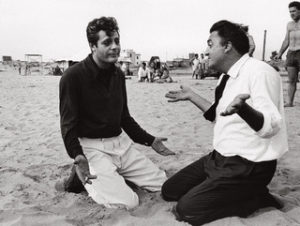 Marcello Mastroianni e Federico Fellini