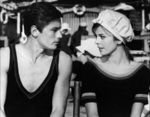 Alain Delon e Barbara Lass 