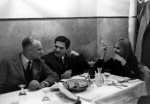 Alberto Moravia, Pier Paolo Pasolini e Laura Betti